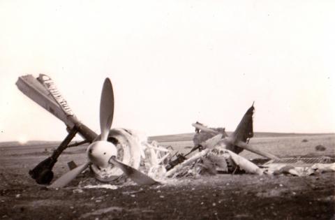 7-7-43_Poldi's plane, Marsa del Oro, Sicily