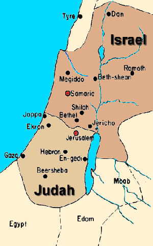 Israel-Judah map