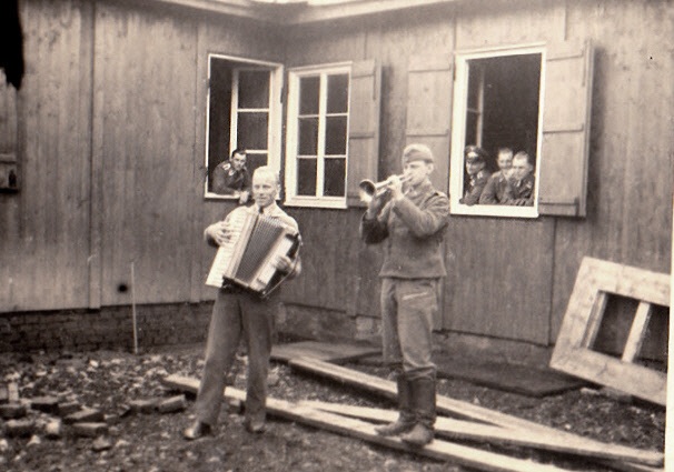 At Pilsen, soldier-musicians entertain the living quarters