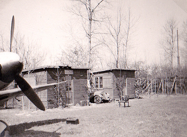 Triqueville living barracks, April 12, 1942