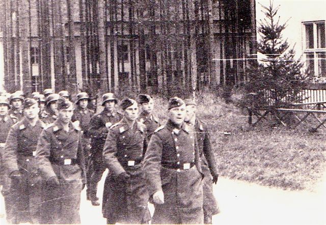 Marching the recruits at Oschatz, 1939