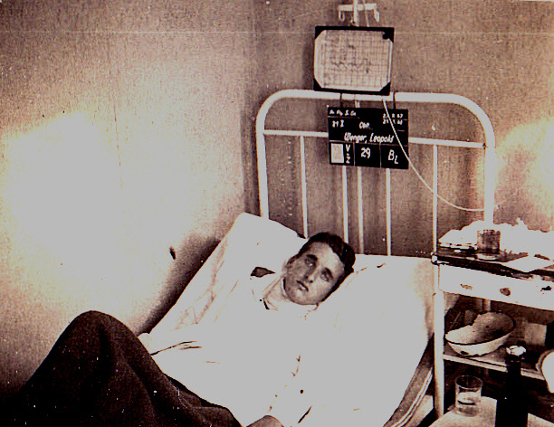 Apparently Mom traveled to see her son during this time and took this picture of the unhappy patient on 9 September, 1943.