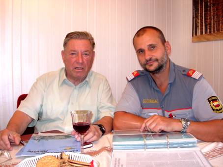 Willy Wenger and Police Inspector Franz Mittermayer in 1997 