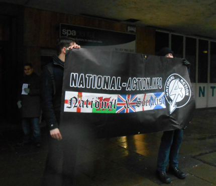 Flash demo in Coventry by National Action on Feb. 27, 2014.