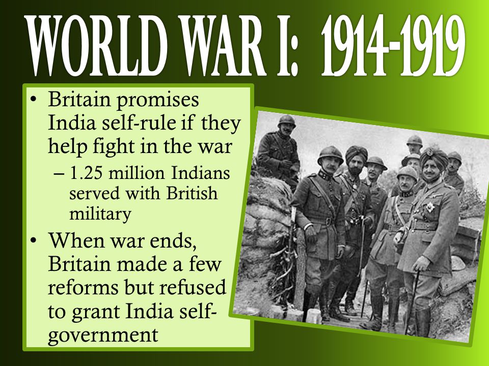 A still from a video, making the point that Britain utilised and depended on her colonies to fight the war for her.