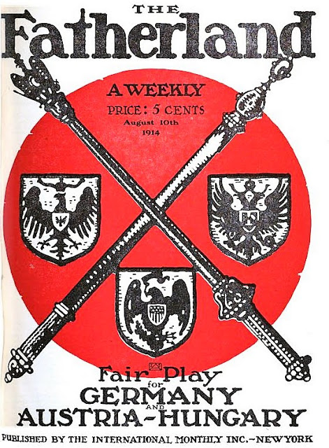 first issue of The Fatherland weekly dated August 10, 1914
