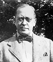 George Sylvester Viereck after World War II and 5 years of imprisonment by the U.S. government (1942-1947). While he was in prison his son was killed in the Battle of Anzio, fighting on the American side.