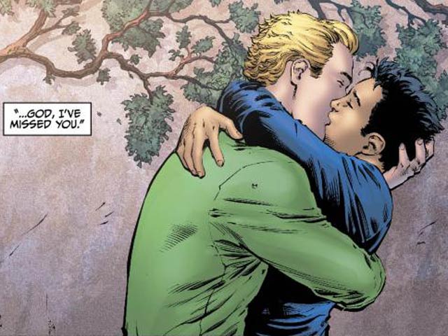 DC Comics superhero “Green Lantern” has been remade into a younger queer man with a non-white lover.