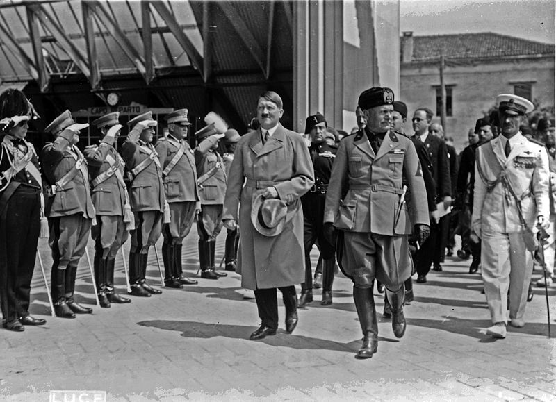 Hitler and Mussolini in Venice - 1934