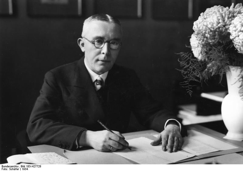 Prussian Finance Minister Johannes Popitz