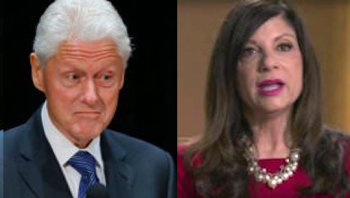 Bill Clinton, left, and Leslie Millwee