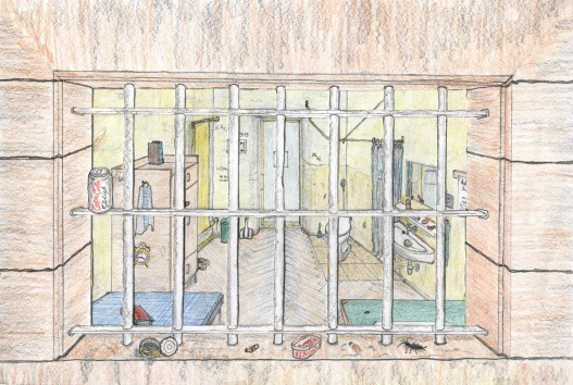 Mannheim prison cell by Ernst Zundel