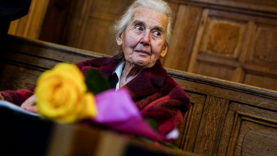 92-year old Ursula Haverbeck at court in Berlin