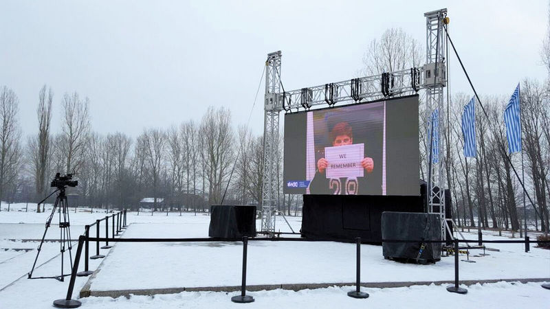 World Jewish Congress installation at Auschwitz II