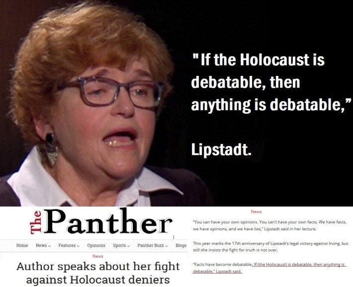 Deborah Lipstadt on Holocaust Debate