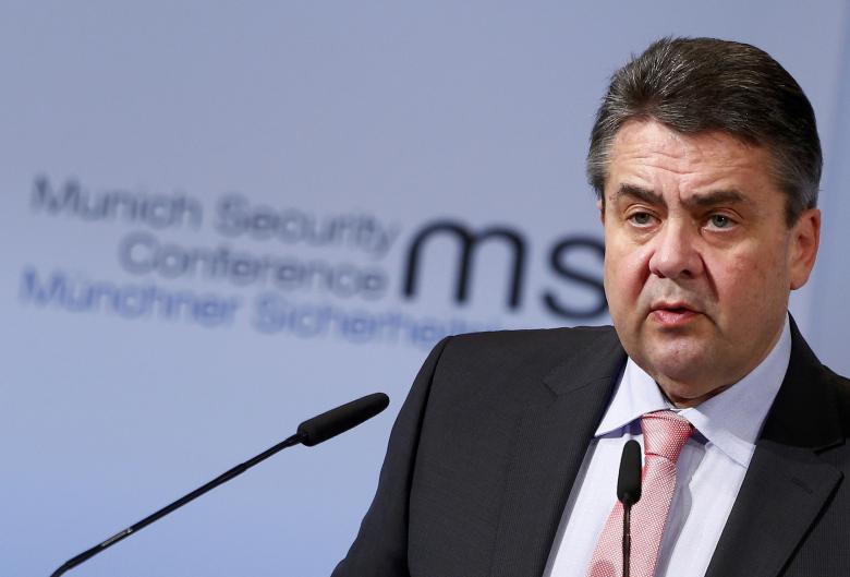 FOREIGN MINISTER AND VICE-CHANCELLOR SIGMAR GABRIEL of the failing left-wing Social Democrat party