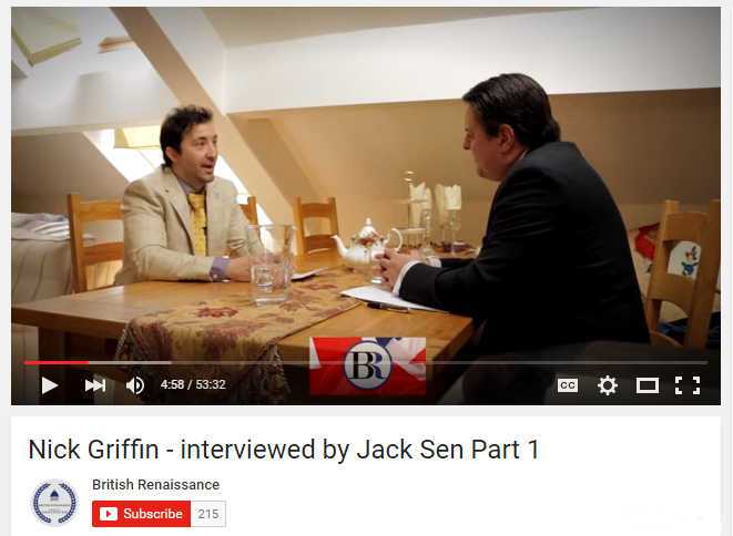Nick Griffin interview with Jack Sen