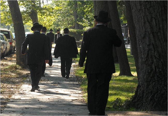 Yeshiva students in Lakewood, New Jersey