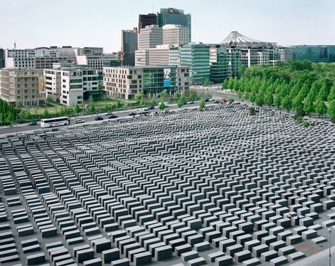 The grotesque "Memorial to the Murdered Jews of Europe"