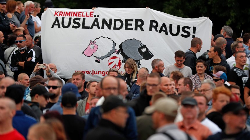 Chemnitz "Auslander Raus" demonstration