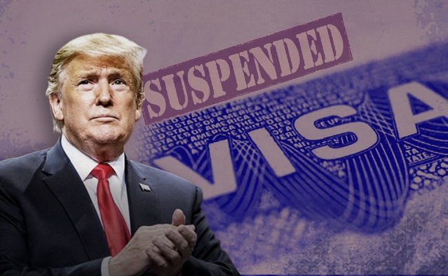 Trump suspends visas
