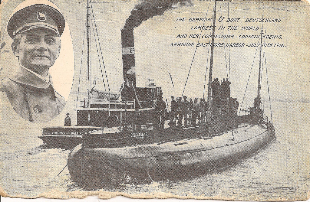The German U-boat "Deutschland"