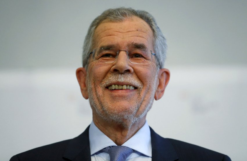 Independent Green candidate Alexander Van der Bellen