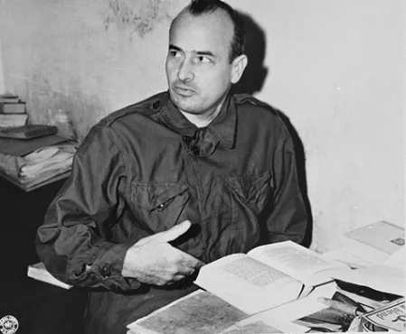 Hans Frank in confinement, 1945