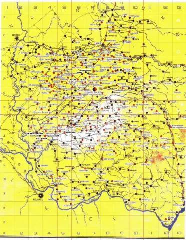 Map of the Banat region