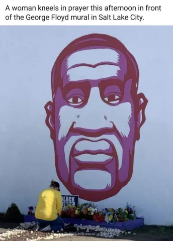 George Floyd memorial in Salt Lake City