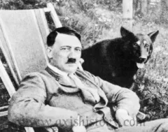 Hitler with dog.
