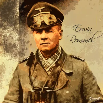 Erwin Rommel painting