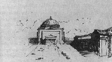 Hitler sketch of cupola hall.