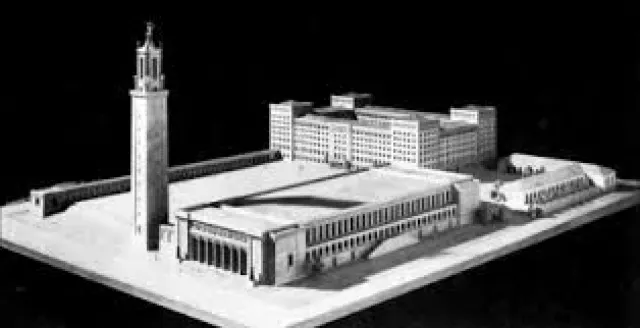 Model for the Augsburg Forum and Tower