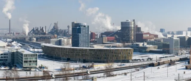 The VOEST-Alpine complex in Linz, Austria
